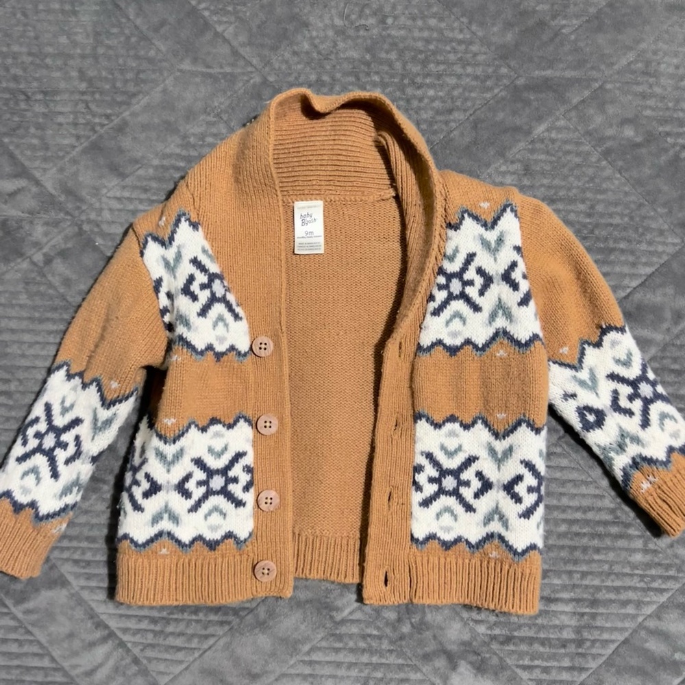 Osh Kosh Baby Chunky Knit Button-Front Cardigan 🤎